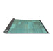 Sideview of Abstract Light Blue Contemporary Rug, con1268lblu