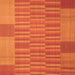 Serging Thickness of Abstract Orange Contemporary Rug, con1269org