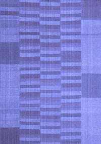 Abstract Blue Contemporary Rug, con1269blu