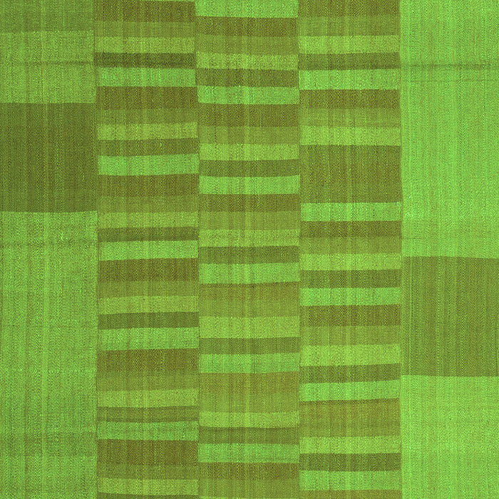 Serging Thickness of Machine Washable Abstract Green Contemporary Area Rugs, wshcon1269grn