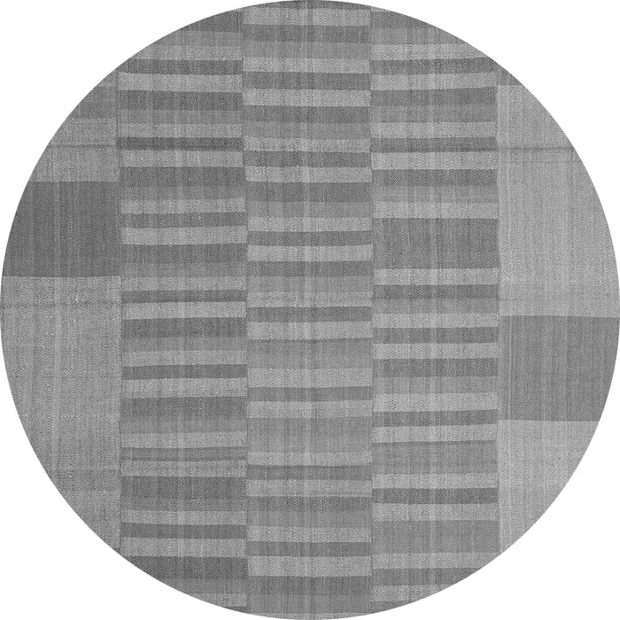 Square Abstract Gray Contemporary Rug, con1269gry