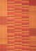 Serging Thickness of Machine Washable Abstract Orange Contemporary Area Rugs, wshcon1269org