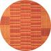 Machine Washable Abstract Orange Contemporary Area Rugs, wshcon1269org