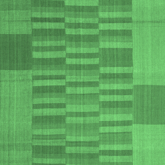Machine Washable Abstract Emerald Green Contemporary Area Rugs, wshcon1269emgrn