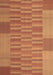 Machine Washable Abstract Brown Contemporary Rug, wshcon1269brn