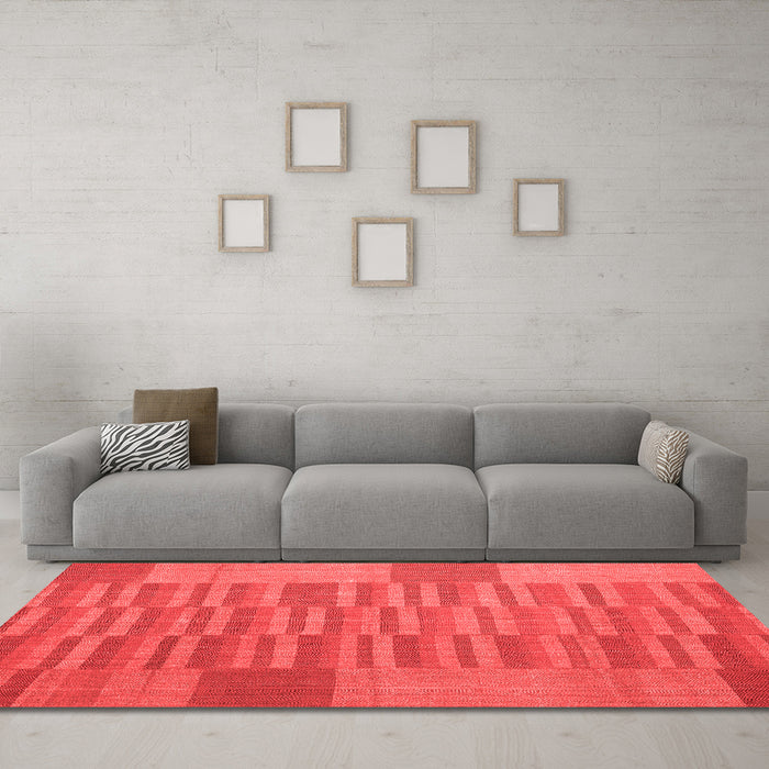 Contemporary Red Washable Rugs