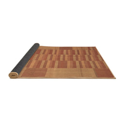 Sideview of Abstract Brown Contemporary Rug, con1269brn