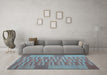 Machine Washable Abstract Light Blue Contemporary Rug in a Living Room, wshcon1269lblu