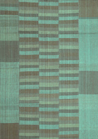 Abstract Turquoise Contemporary Rug, con1269turq