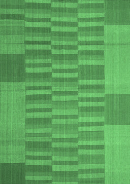 Abstract Emerald Green Contemporary Rug, con1269emgrn