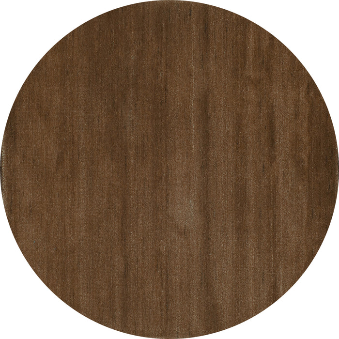 Round Abstract Turquoise Contemporary Rug, con126turq