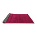 Sideview of Abstract Pink Contemporary Rug, con126pnk