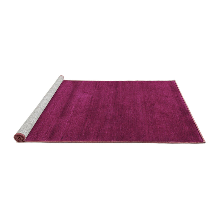 Sideview of Machine Washable Abstract Purple Contemporary Area Rugs, wshcon126pur
