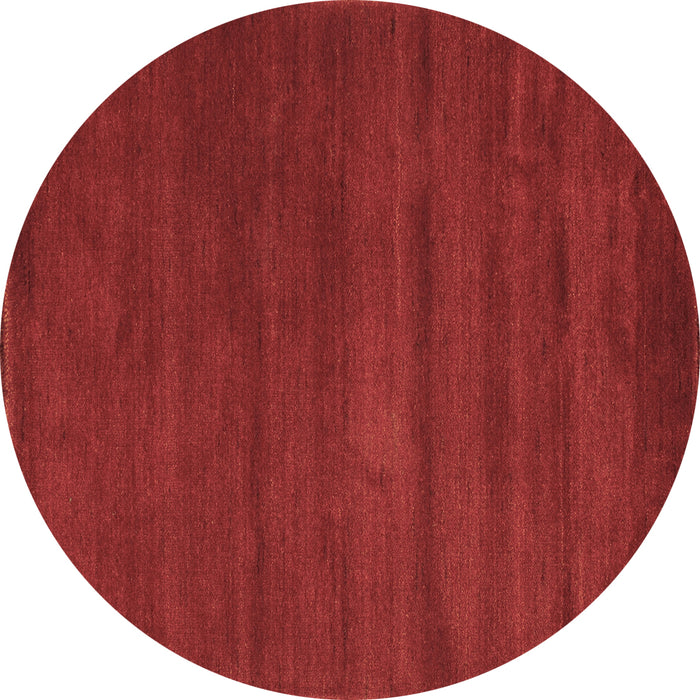 Round Abstract Brown Contemporary Rug, con126brn