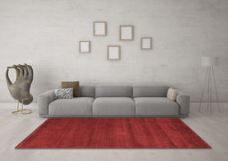 Machine Washable Abstract Brown Contemporary Rug in a Living Room,, wshcon126brn