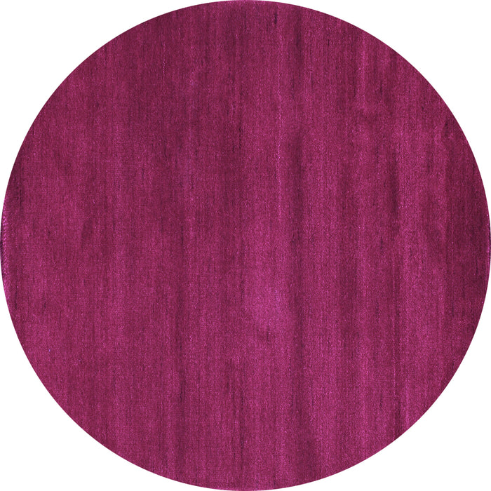 Round Abstract Purple Contemporary Rug, con126pur
