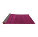 Sideview of Abstract Purple Contemporary Rug, con126pur