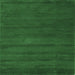 Square Abstract Emerald Green Contemporary Rug, con126emgrn