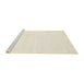 Serging Thickness of Machine Washable Contemporary Blanched Almond Beige Rug, wshcon127