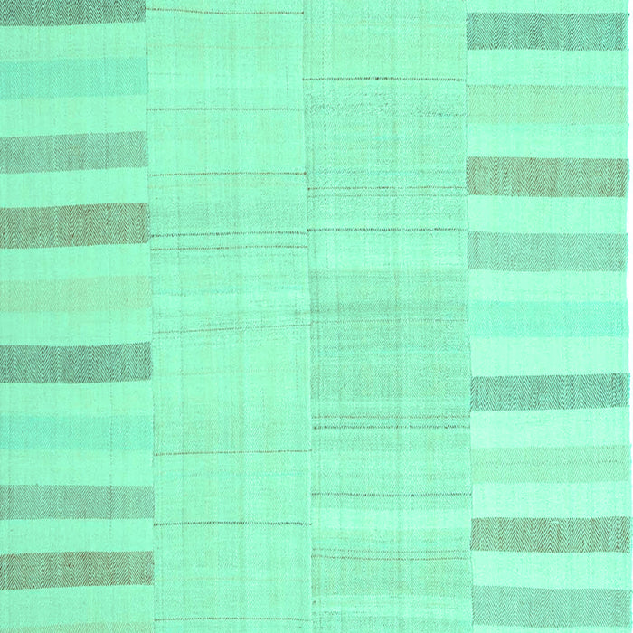 Machine Washable Abstract Turquoise Contemporary Area Rugs, wshcon1270turq