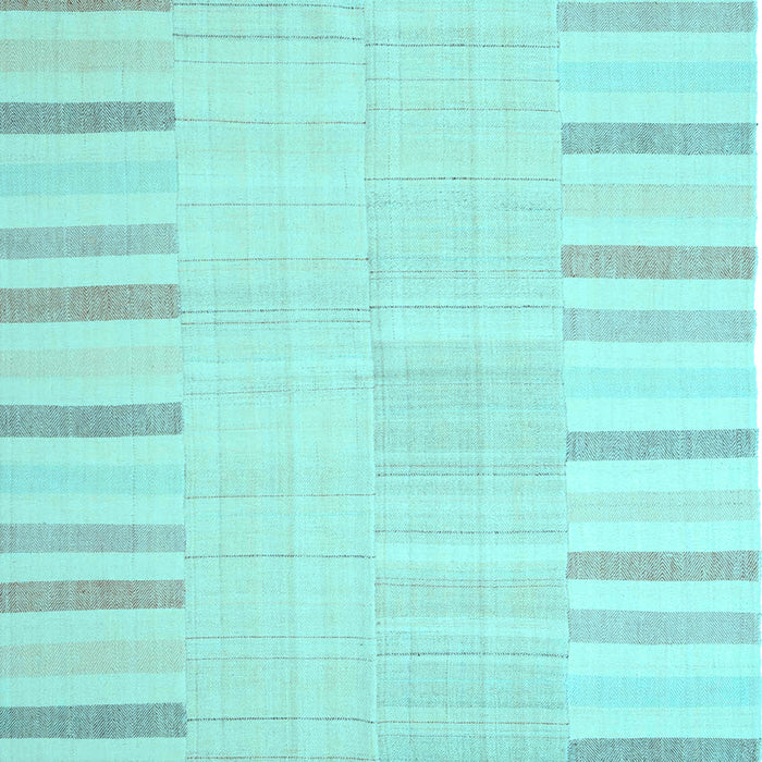 Square Abstract Light Blue Contemporary Rug, con1270lblu