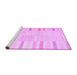 Sideview of Machine Washable Abstract Purple Contemporary Area Rugs, wshcon1270pur