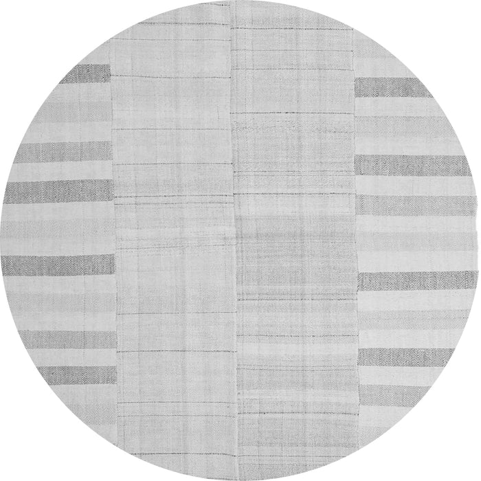 Square Abstract Gray Contemporary Rug, con1270gry