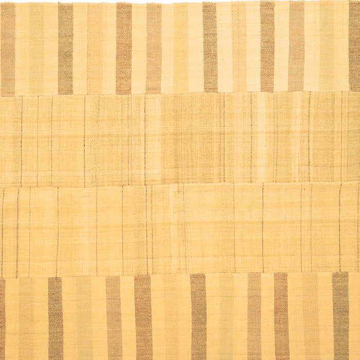 Square Abstract Brown Contemporary Rug, con1270brn