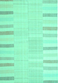 Abstract Turquoise Contemporary Rug, con1270turq