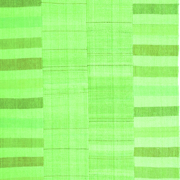 Serging Thickness of Machine Washable Abstract Green Contemporary Area Rugs, wshcon1270grn