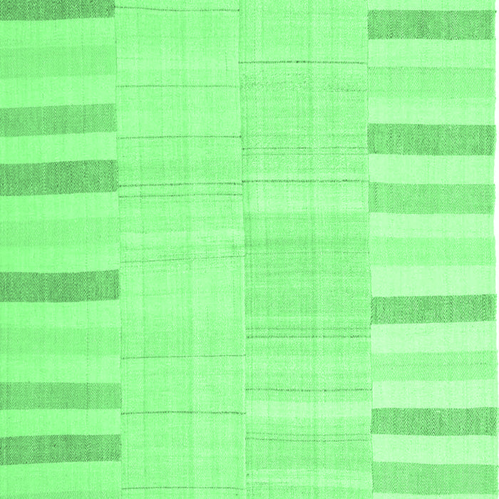 Machine Washable Abstract Emerald Green Contemporary Area Rugs, wshcon1270emgrn