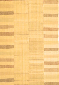 Abstract Brown Contemporary Rug, con1270brn