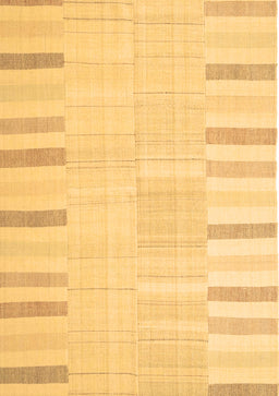 Abstract Brown Contemporary Rug, con1270brn