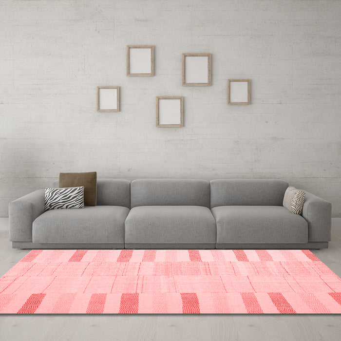 Contemporary Red Washable Rugs