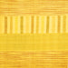 Square Abstract Yellow Contemporary Rug, con1271yw