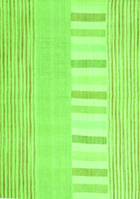 Abstract Green Contemporary Rug, con1271grn