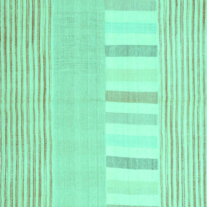 Machine Washable Abstract Turquoise Contemporary Area Rugs, wshcon1271turq