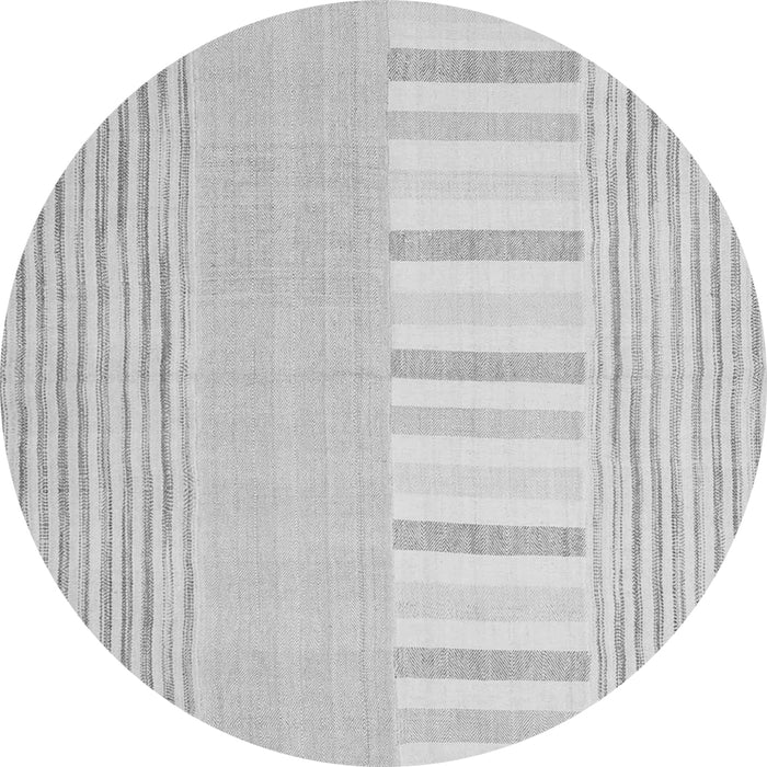 Square Abstract Gray Contemporary Rug, con1271gry