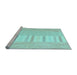 Sideview of Machine Washable Abstract Light Blue Contemporary Rug, wshcon1271lblu