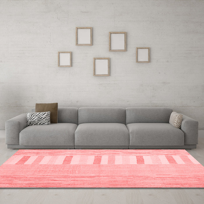 Contemporary Red Washable Rugs