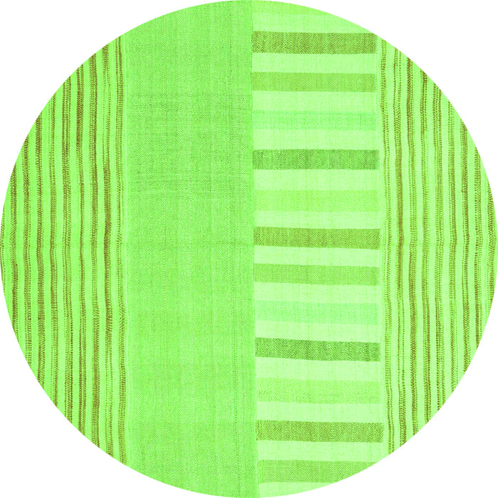 Machine Washable Abstract Green Contemporary Area Rugs, wshcon1271grn