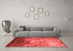 Contemporary Red Washable Rugs