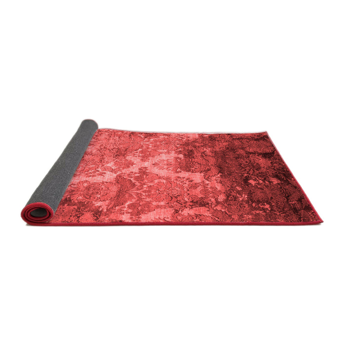 Abstract Red Contemporary Area Rugs