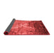 Abstract Red Contemporary Area Rugs