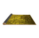 Sideview of Abstract Yellow Contemporary Rug, con1272yw