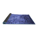 Sideview of Abstract Blue Contemporary Rug, con1272blu