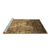 Sideview of Machine Washable Abstract Brown Contemporary Rug, wshcon1272brn