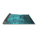 Sideview of Abstract Light Blue Contemporary Rug, con1272lblu