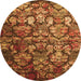 Machine Washable Abstract Orange Contemporary Area Rugs, wshcon1273org