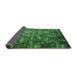 Sideview of Abstract Emerald Green Contemporary Rug, con1273emgrn